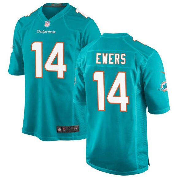 Mens Youths Kids Womens Quinn Ewers Aqua Stitched Jersey